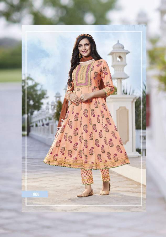 Glam Look 1 New Latest Designer Exclusive Wear Kurti Pant And Dupatta Readymade Collection